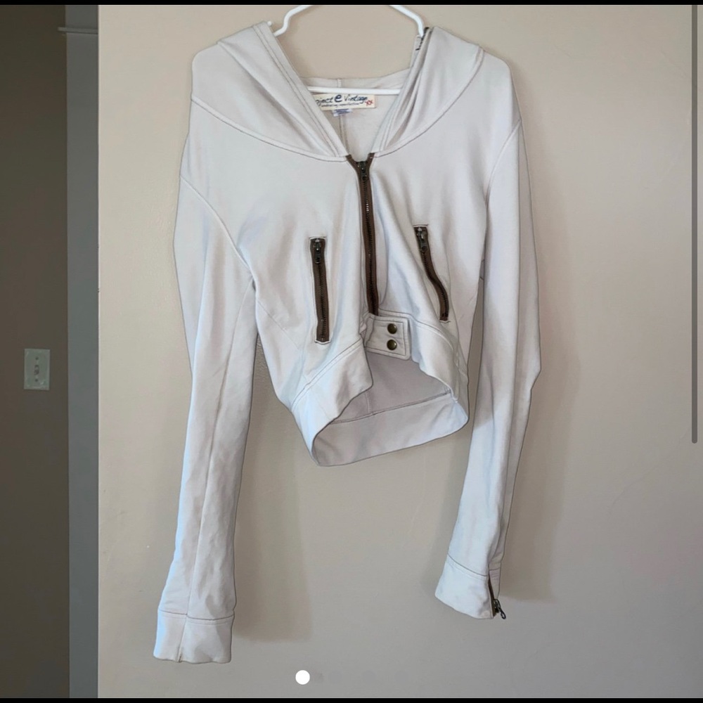 Cropped Cream Colored Sweater